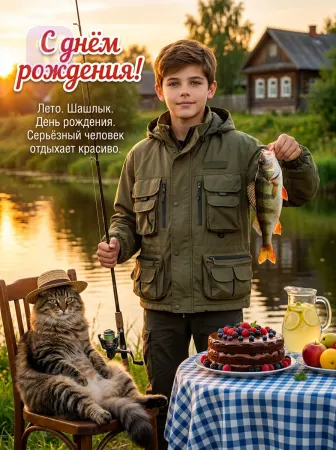 Рыбалка с котом