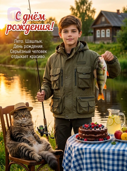 Рыбалка с котом