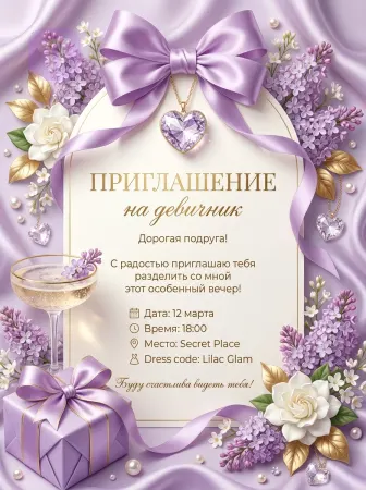 Лиловый блеск вечера
