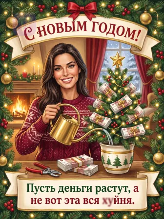 Полив денежного дерева