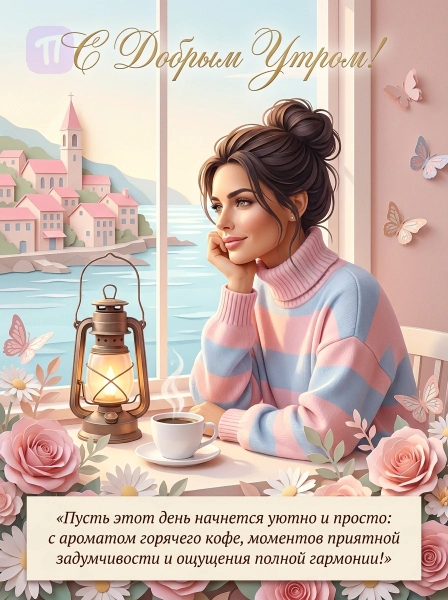 Кофейное утро у моря