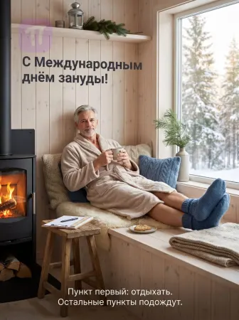 Методичный отдых у камина