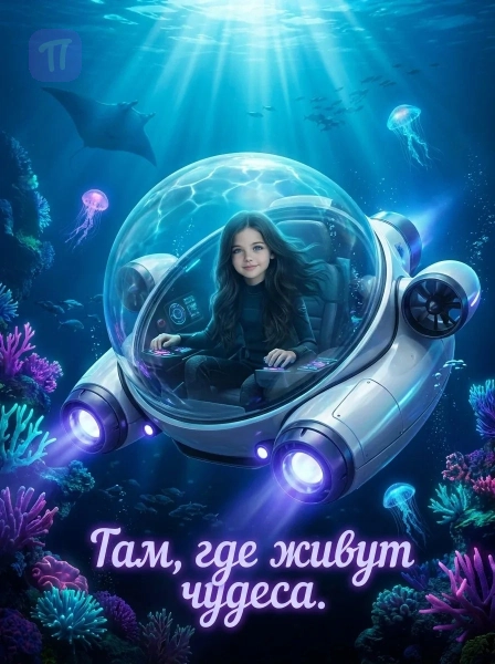 Девочка в подводной лодке