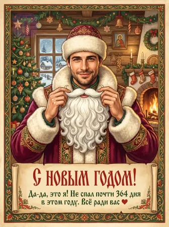 Игривый Дед Мороз