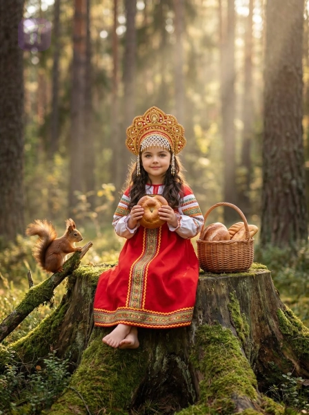 Лесная хозяйка с гостинцами