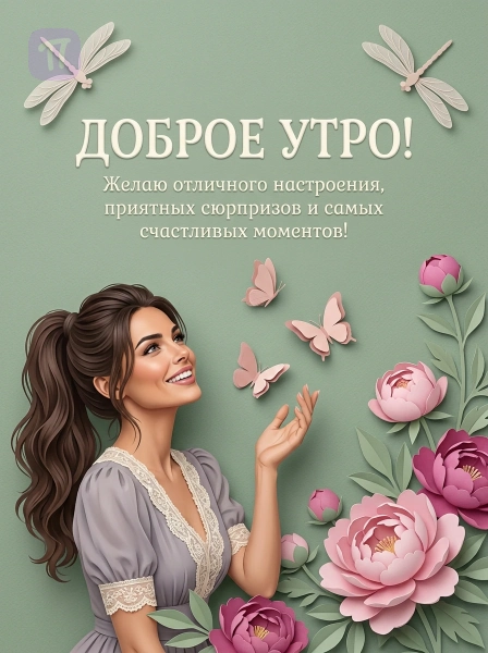 Элегантное утро с цветами