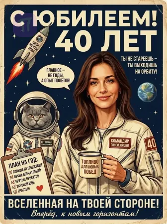 Советский космический плакат