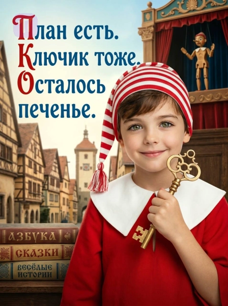 Буратино с ключиком