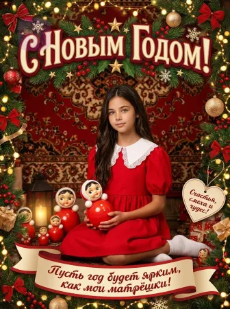 Новогоднее чудо в матрёшках