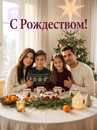 Семейный рождественский ужин