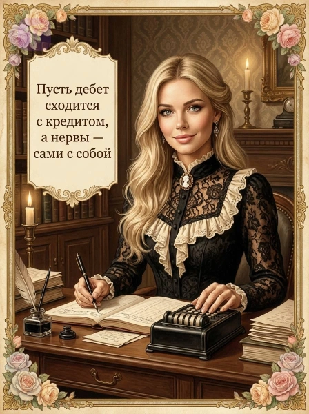 Открытка для бухгалтера