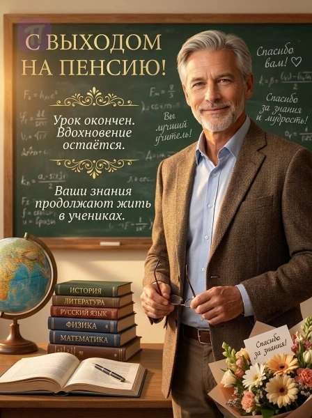 С выходом на пенсию!