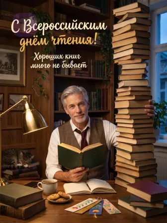 Уютный читательский кабинет