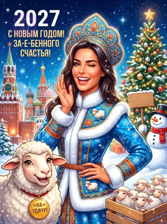 Снегурочка и овечки удачи