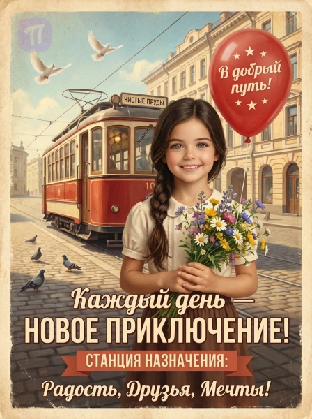 Девочка у трамвая