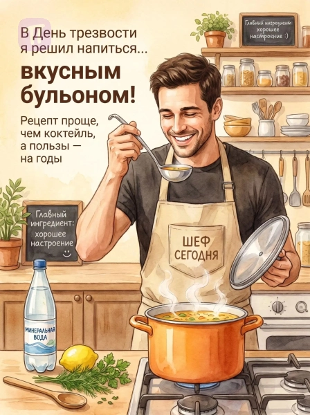 Тёплый трезвый бульон