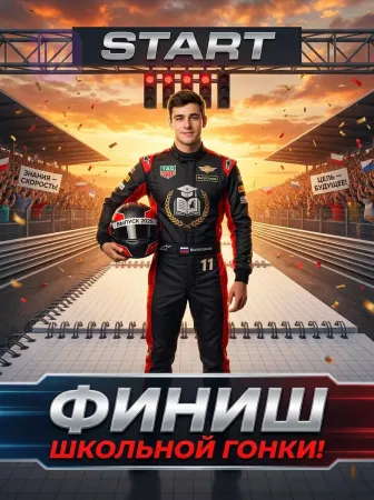 Финиш школьной гонки