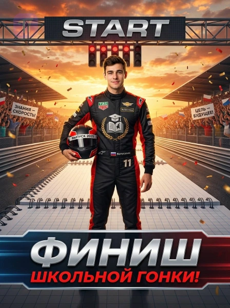 Финиш школьной гонки