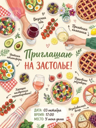 Тёплое застолье