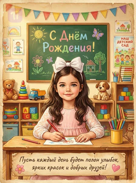 Малышка в садике