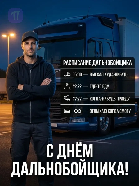 Расписание дальнобойщика