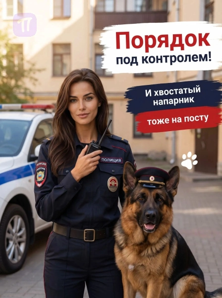 Хвостатый напарник на посту