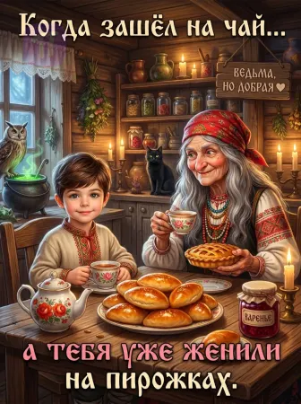 Чаепитие у доброй ведьмы