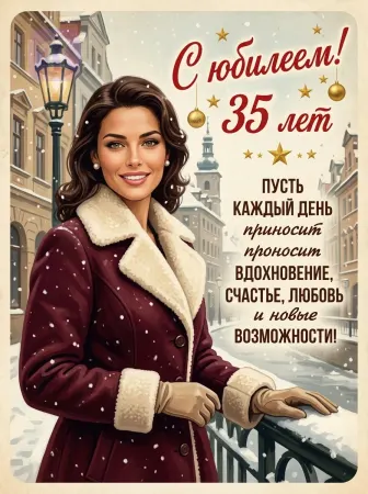 Винтажная зимняя элегантность