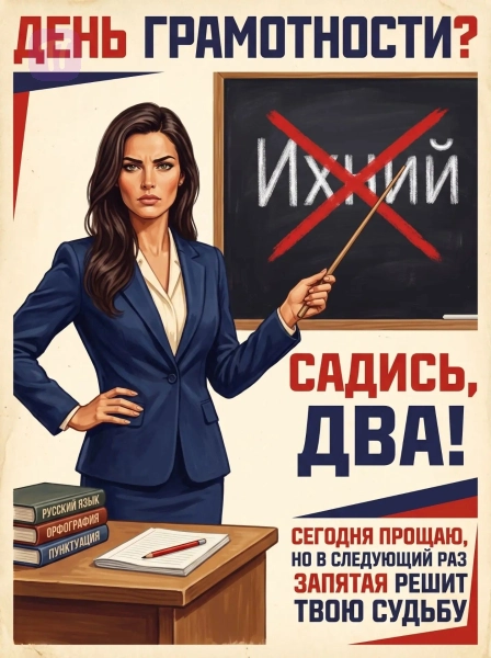Строгий урок грамотности