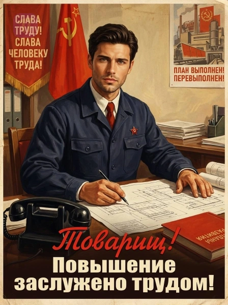 Повышение заслужено трудом
