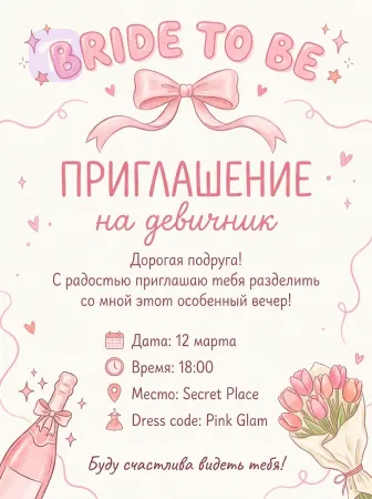 Розовые мечты невесты