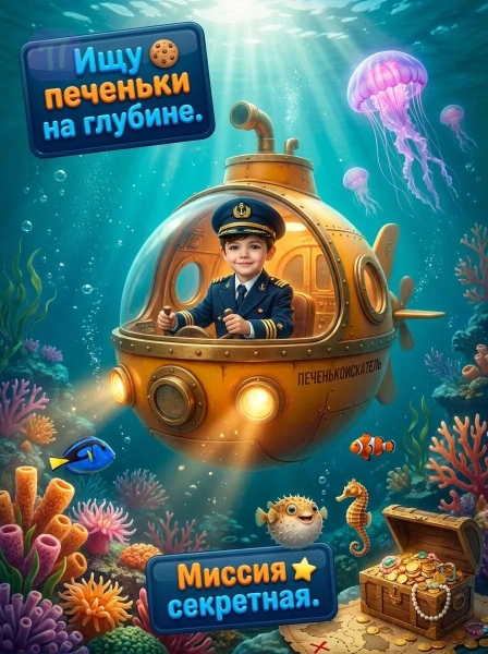 Юный капитан субмарины