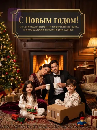 Семейное новогоднее счастье