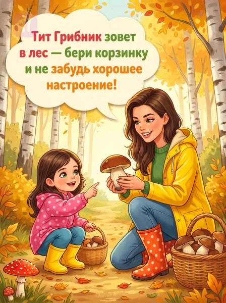 Яркий семейный поход