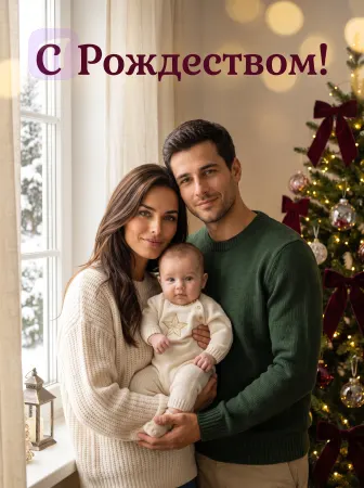 Рождественское семейное тепло