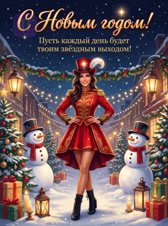Звездный новогодний выход