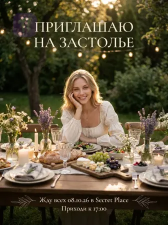 Садовое застолье