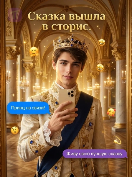 Принц делает селфи