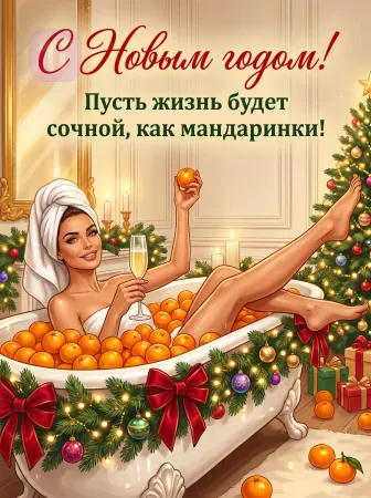 Сочная мандариновая ванна