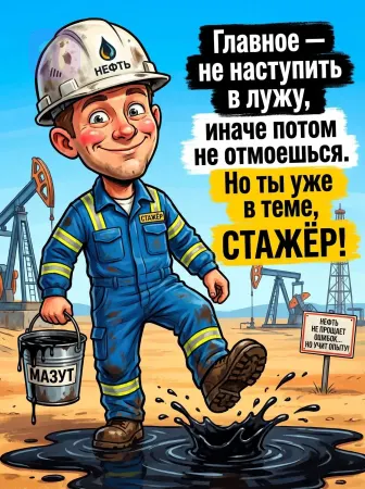 Забавный нефтяной стажёр