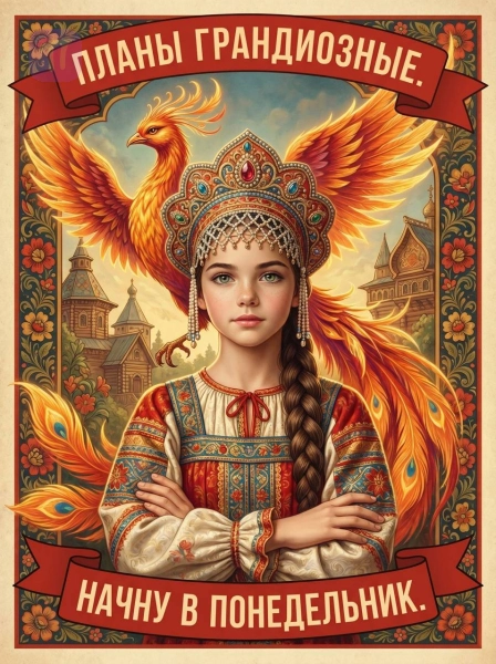Девочка с жар-птицей
