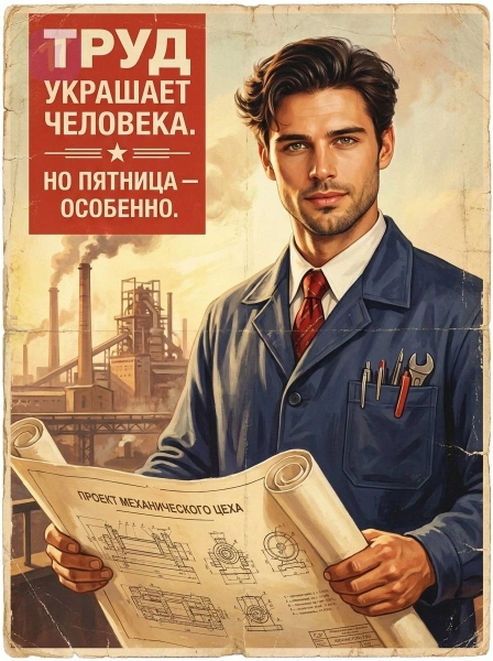 Пятничный советский трудяга