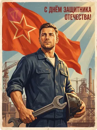 Советский рабочий-защитник