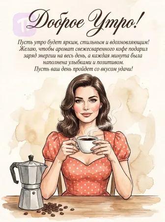 Кофейное ретро утро