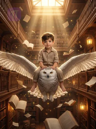 Полёт среди книжных страниц 📖✨