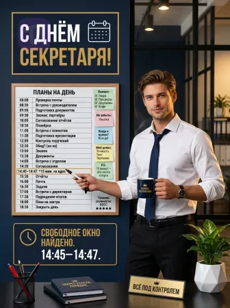 День расписан поминутно!