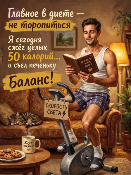 Фитнес с печеньем