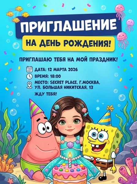 Подводный день рождения