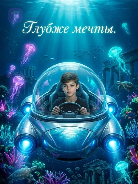 Мальчик в подводной лодке