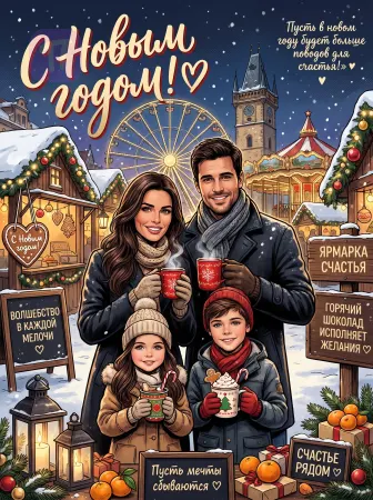 Семейная зимняя ярмарка